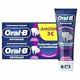 Oral-B Advanced Protección Contra La Sensibilidad Pasta De Dientes Con Flúor, Pack 2 x 75 ml, Sensación Reconfortante, Dentífrico Con Sabor Hierbabuena Y Eucalipto Para Dientes Sensibles