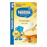 Nestlé Papillas - 8 cereales con Miel, a partir de 6 meses, 900 gr