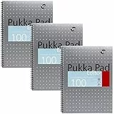 Pukka Pad EM003 - Paquete de 3 cuadernos de anillas con hojas rayadas