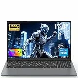 NAIKLULU 17.3 Pulgadas Ordenador Pc Portatil Processor N150 (1,2 a 3,6Ghz), RAM 16GB SSD 1TB Laptop Computadora Portatil Computer, Teclado Completo Retroiluminado/6000Mah/Touchpad/Type-C