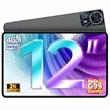 TECLAST T60Pro Tablet 12 Pulgadas 2.2GHz Helio G99 Octa-Core Gaming Tablet Android 15, Dual SIM 4G LTE+5G WiFi, 20GB RAM+128GB ROM(TF 5TB) 18W PD/4 Altavoces/Widevine L1/13MP+8MP/BT5.2/GPS