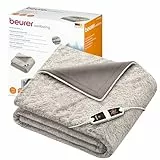 Beurer Manta térmica nórdica HD 150 XXL con apagado automático, 200 x 150 cm, 6 ajustes de temperatura, lavable a máquina, cómoda funda peluda
