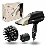 Panasonic EH-NA67 Secador de Pelo Profesional, Tecnología Nanoe, 3 Velocidades, 4 Temperaturas, Negro