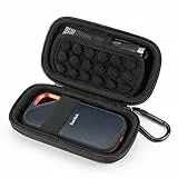 Estuche para SanDisk Extreme Pro/SanDisk Extreme de 500GB 1TB 2TB 4TB, Crucial X8 Portable SSD Funda,Caja Disco,Duro Rígida, Viaje Almacenamiento