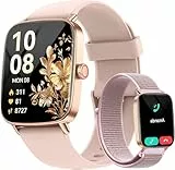 aeac Reloj Inteligente Mujer con Llamadas, 1.85' Smartwatch Mujer Whatsapp Notificaciones,110+ Modos Deportivos Smart Watch con SpO2/Pulsómetro/Monitor de Sueño,Relojes IP68 para iPhone Android