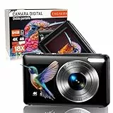 TAGALOA® Super Pack Camara Digital 4K De Doble Pantalla con 48 MP + Tarjeta SD 64GB + Bolsa De Transporte | Zoom Digital 18X | Camara De Fotos | Camara De Fotos Digital | Cámara Compact