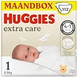 Pañales Huggies Baby Extra Care, Talla 1 (2-5 kg), 4 x 28 unidades