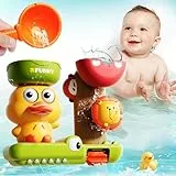 Juguetes de baño para Bebe Niños Niñas 1 2 3 años,Juguete de baño para bebés 12-18 Meses,Juguete de Agua para niños niñas con Taza,Regalo Juguete para Niños Niñas 1 2 3 Años Cumpleaños Navidad Regalo