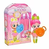 IMC Toys BUBILOONS BUBIGIRLS Greta, Muñeca Sorpresa Coleccionable a Vestir Que Infla Pompas con 12 Accesorios, Juguete Regalo para Niñas y Niños +5 Años