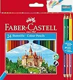 FABER-CASTELL 110324 - Juego de lápices de color Classic Colour, 28 piezas, incl. sacapuntas, para niños y adultos