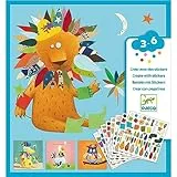 Djeco 599386031 - CREA Pegatinas de Animales