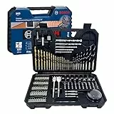 Bosch Home and Garden 2608594070 Juego de accesorios mixtos (103 piezas), 0 V, Negro