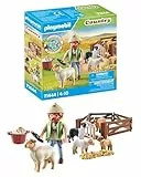 PLAYMOBIL Country 71444 Pastor con rebaño de ovejas, con un Border Collie, un cortapelos y Paja, Juegos de rol imaginativos y Divertidos, Juguetes para niños a Partir de 4 años