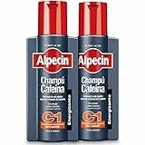 Alpecin Caffeine Shampoo C1 2x250ml I Champú anticaida hombre y con cafeina | Tratamiento para la caida del cabello | Alpecin Shampoo Anti Hair Loss Treatment Men