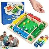 Juego de Dados de Shut The Box, Juego de Mesa de Madera, Cierra la Caja Juego con 8 Dados, Juguetes de Matematicas para Niños,Juegos de Tablero Familiares y Viaje, Juegos de Pub Tradicionales Adultos