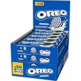 Oreo Galletas de Chocolate Rellenas de Crema Sabor Vainilla, La Galleta Original, 66 g
