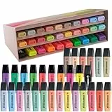 STABILO BOSS ORIGINAL Set de 30 marcadores, 9 fluorescentes, 14 pastel, 6 en tonos naturales y 1 negro, perfecto para marcar, resaltar y subrayar