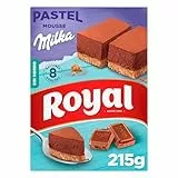 Royal Pastel Mousse de Chocolate Milka, Preparado en Polvo - 8 Raciones, 215 g