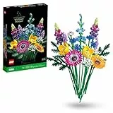 LEGO Botanical Ramo de Flores Silvestres Artificiales, Manualidades y Maquetas para Construir para Adultos, Decoración para Hogar y Salón, Regalo para Mujeres y Hombres, Detalle de Aniversario 10313