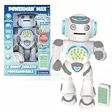 Lexibook- Powerman MAX-Robot Educativo y programable para Jugar y Aprender-Juguete para niños y niñas-Habla en francés, Danza, música, Stem, Cuenta Historias, Lanza Discos, ROB80FR