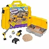 Kinetic Sand , juego de arena plegable Construction Site con vehículo y 907 g, para niños a partir de 3 años