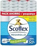 Scottex Papel Higiénico Megarollo (Doble rollo) 48 rollos equivalen a 96 rollos regulares