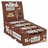 Nākd. Protein Cacao Avellana | Barritas Proteícas | 7g de Proteína de Origen Vegetal |100% Ingredientes Naturales | Sin Azúcar Añadido | Vegano | 16 x 45g | 720g