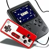 Retoo Consola De Mano De Videojuegos Retro, Consola Retro Portatil, Videoconsola Retro Arcade con 400 Juegos Clásicos, con Pantalla LCD A Color De 3', Controlador Adicional, Admite Conexión A TV