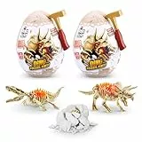 Robo Alive Mini Dino Fossil Find (2 Pack, Mosasaur & Triceratops)
