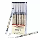 DXLing 12 Piezas Bolígrafos de Tinta Gel de 0.35mm líquida Rollerball Bolígrafos de tinta de gel de secado rápido para oficina escuela suministros de papelería