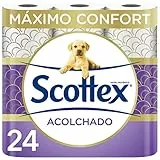 Scottex Acolchado Papel Higiénico Seco 24 rollos