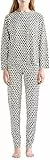 United Colors of Benetton Pantalone 37zk3f02f, Pantalón del pijama Mujer, Blanco (Multicolor 60W), L
