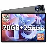 TECLAST T65MAX Tablet 13 Pulgadas 2K Helio G99 Octa-Core 2.2GHz, 20GB RAM+256GB ROM(TF 8TB), Tablet Android 15, 4G LTE SIM+5GWiFi, 8MP+13MP/10000mAh/18W/BT5/GPS/Widevine L1/GMS/3.5MM Jack-2025