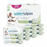 WaterWipes Sensitive+ Baby & Toddler Wipes, 720 unidades (paquete de 12), 3 en 1 Limpia, Cuida, Protege, 99,9% Agua, Textura Limpia, Sin perfume