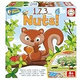 Educa - Juego de Mesa Educativo de conteo y observación | 1,2,3 Nuts. 2 dinámicas distinas Donde los niños y niñas mejorarán la concentración, observación, Estrategia y clasificación. +4 años (20083)