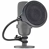 Filtro de Pop Profesional HyperX SoloCast - Protector de Micrófono con Calidad de Sonido de Mejora de 3 Capas para Micrófono de Condensador HyperX SoloCast por YOUSHARES