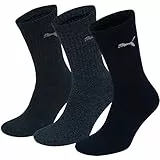 PUMA Sport 3p Calcetines, Multicolor (Grey Mix Black), 43-46 Hombre