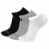 New Balance LAS95123 Calcetines Unisex, Gris, S, 3 unidades