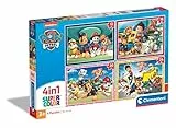 Clementoni - Puzzle Infantil 4 Puzzles en 1: Puzzles de 12, 16, 20 y 24 Piezas Paw Patrol, Patrulla Canina- Desde 3 años (21513)