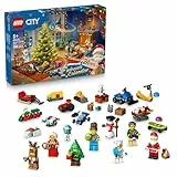 LEGO City Calendario de Adviento 2025 para Niños y Niñas de 5+ Años - Cuenta Atrás de Navidad con 24 Sorpresas Inc. Tren, Coche, Tractor de Juguete, Oso Polar y 7 Minifiguras - Regalo Navideño 60475