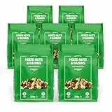 by Amazon Mezcla de Frutos Secos y Uvas Pasas - 200g, paquete de 7