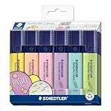 STAEDTLER 364 CC6 Textsurfer Classic - Subrayador (6 unidades), colores pastel surtidos