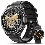 OUKITEL Reloj Inteligente Hombre con GPS, Smartwatch Hombre 1,43' AMOLED, 150+ Modos Deportivos, 5ATM Impermeable, Batería de 14 días, 24/7 Monitor de Salud, para Android iOS