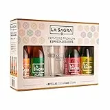 La Sagra - Pack Degustación 4 Cervezas de 330 ml de La Sagra de 4 estilos (IPA, Tostada, Rubia y Blanca de Trigo) + vaso ½ pinta - Total: 1320 ml