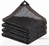Tela de Sombra - Malla de Malla para Sombra de jardín con Ojales Cubierta de Parasol para Exteriores para pérgola Patio Plantas Invernadero Gallinero Negro 90% Tasa de sombreado (2x5m)