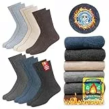 SOXCO Calcetines Térmicos para Hombres y Mujeres - Calcetines de Invierno Calientes, Paquete de 6 Pares