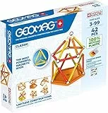 Geomag Classic - 42 Piezas - Bloques de Construcción Magnética para Niños - Green Line - Juguetes Educativos de Plástico 100% Reciclado