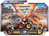 Monster Jam, camiones monstruo de metal Dragon vs. Sparkle Smash oficiales, escala 1:64, juguetes para niños a partir de 3 años