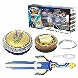 INFINITY NADO Battle Tops peonza Lanzador Juguete, peonza Juguete de Metal, Spinning Tops niños de 5 6 7 8 9 10 11 12, Advanced Pack Fury Wave Dragon