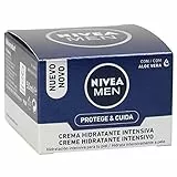 NIVEA MEN Protege & Cuida Crema Hidratante Intensiva (1 x 50 ml), crema facial hidratante con aloe vera, crema para hombres con la piel muy seca, nutre e hidrata